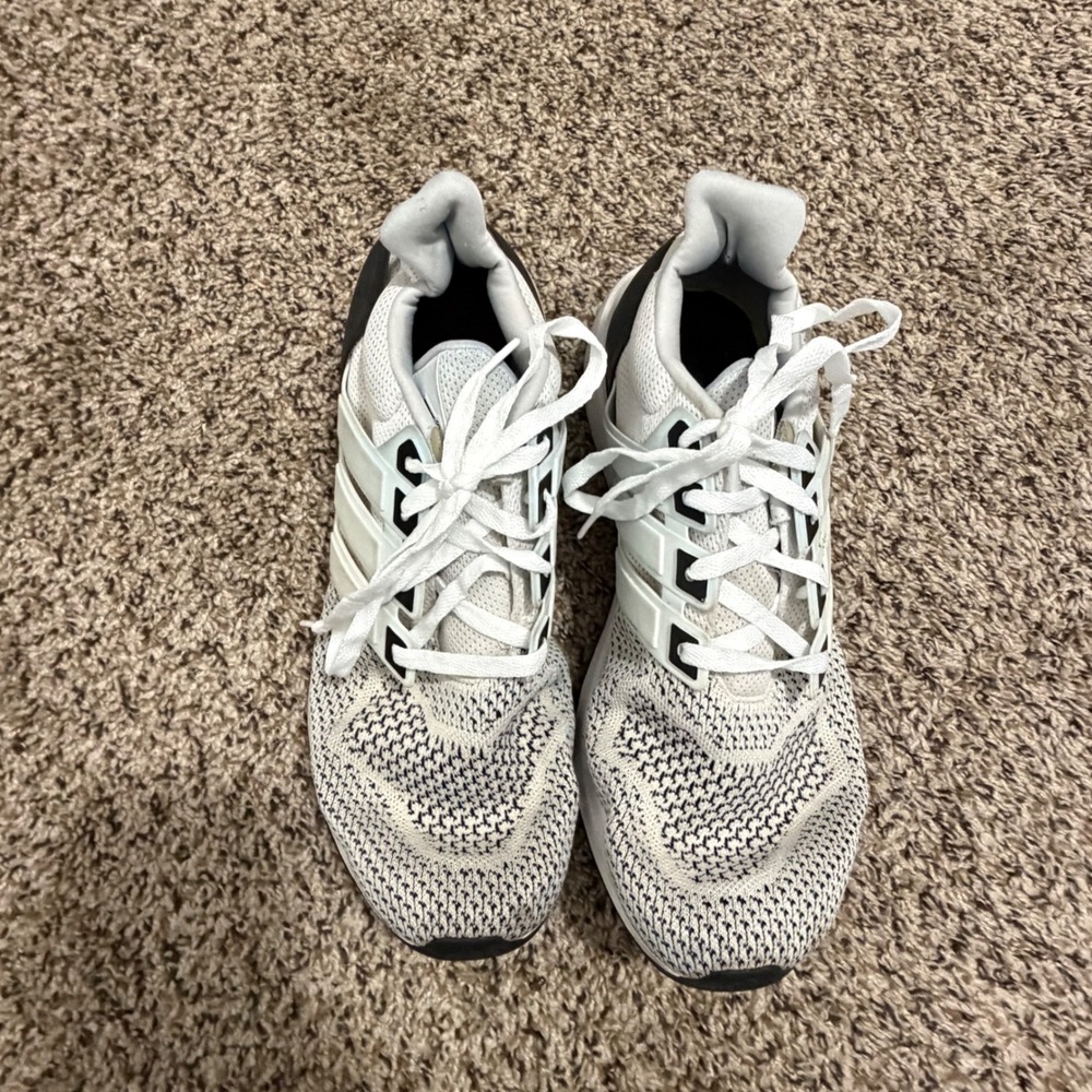 Adidas EQ21 Run Mens Running Shoes White Black Grey H00511 Size 11.5